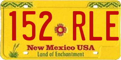 NM license plate 152RLE