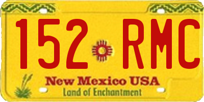 NM license plate 152RMC