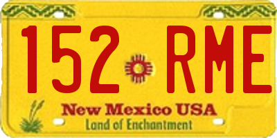 NM license plate 152RME