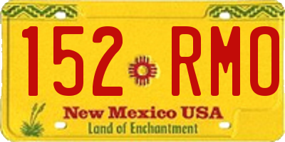NM license plate 152RMO