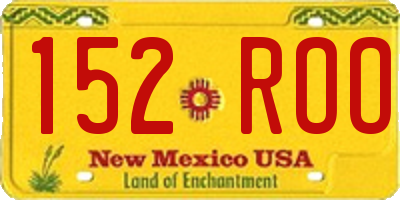 NM license plate 152ROO