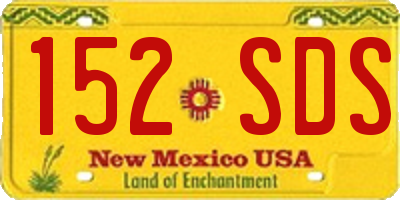 NM license plate 152SDS