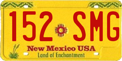 NM license plate 152SMG