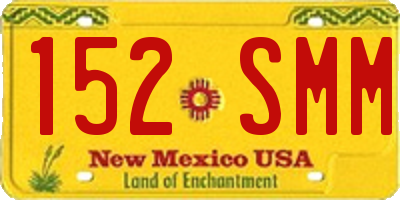 NM license plate 152SMM