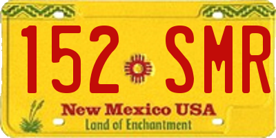 NM license plate 152SMR