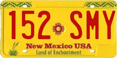 NM license plate 152SMY