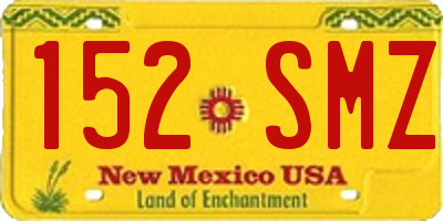 NM license plate 152SMZ