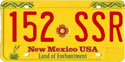 NM license plate 152SSR
