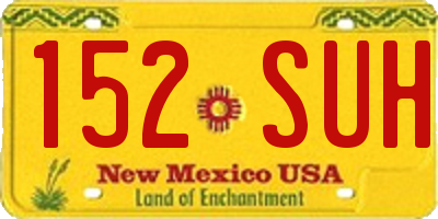 NM license plate 152SUH