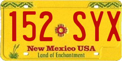 NM license plate 152SYX