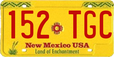 NM license plate 152TGC