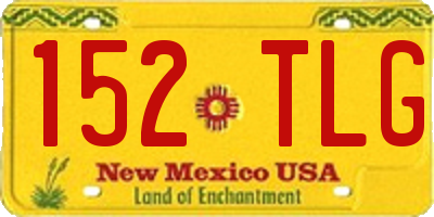 NM license plate 152TLG