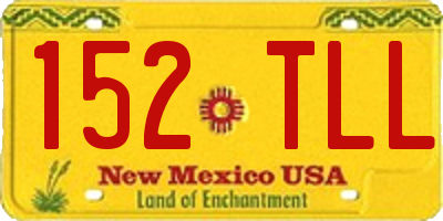 NM license plate 152TLL