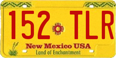 NM license plate 152TLR