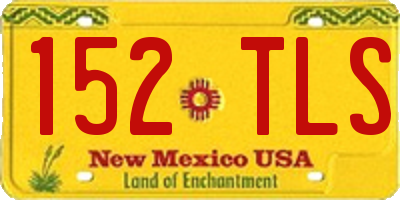 NM license plate 152TLS