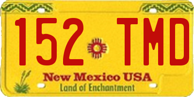 NM license plate 152TMD