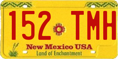 NM license plate 152TMH