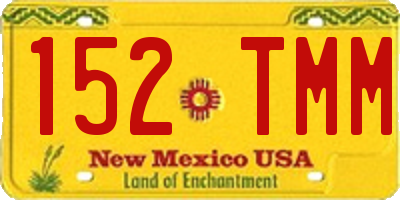 NM license plate 152TMM