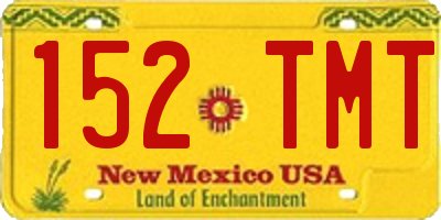 NM license plate 152TMT
