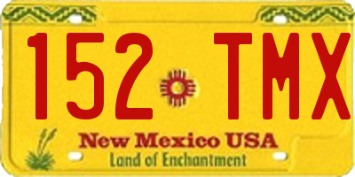 NM license plate 152TMX