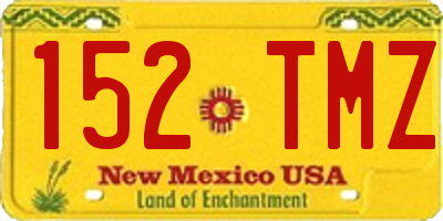 NM license plate 152TMZ