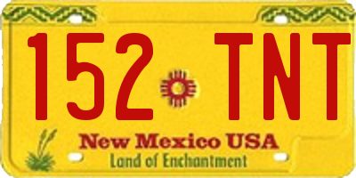 NM license plate 152TNT