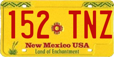 NM license plate 152TNZ