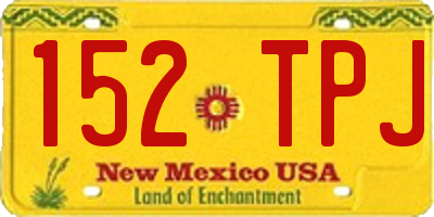 NM license plate 152TPJ
