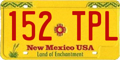 NM license plate 152TPL