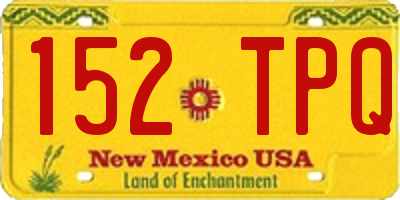 NM license plate 152TPQ
