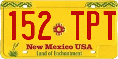 NM license plate 152TPT