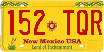 NM license plate 152TQR
