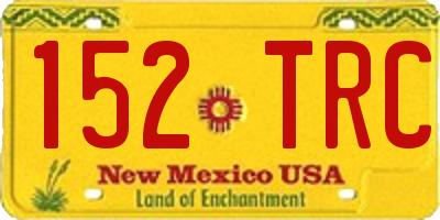 NM license plate 152TRC