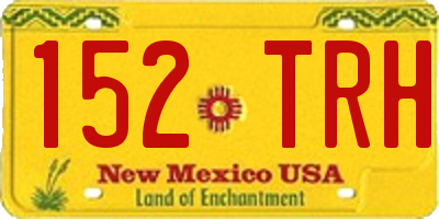 NM license plate 152TRH