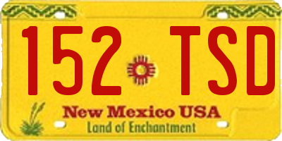 NM license plate 152TSD