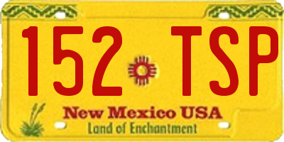NM license plate 152TSP