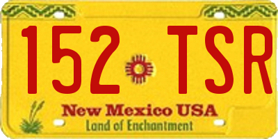NM license plate 152TSR