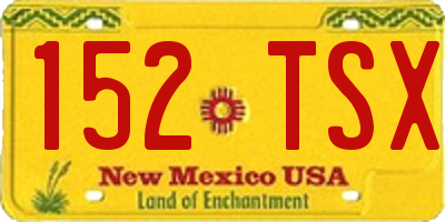 NM license plate 152TSX