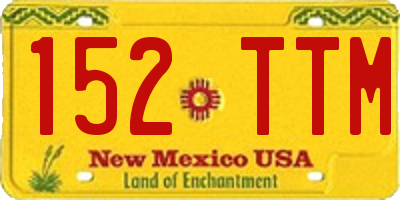 NM license plate 152TTM