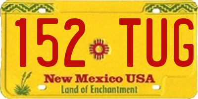 NM license plate 152TUG