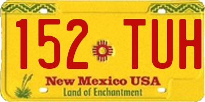 NM license plate 152TUH
