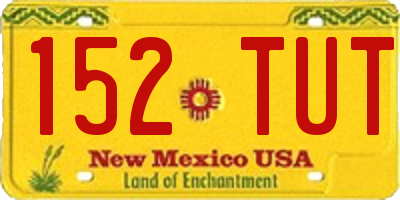 NM license plate 152TUT