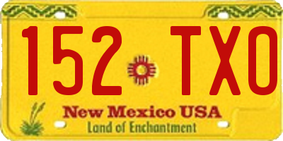 NM license plate 152TXO