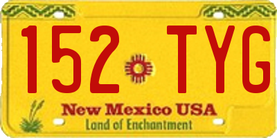 NM license plate 152TYG