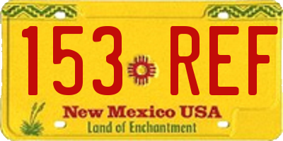 NM license plate 153REF
