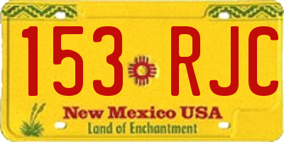 NM license plate 153RJC