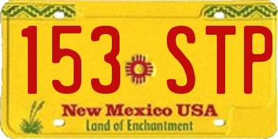 NM license plate 153STP