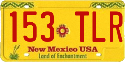 NM license plate 153TLR