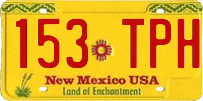 NM license plate 153TPH