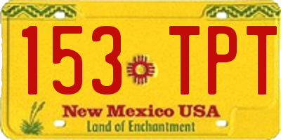NM license plate 153TPT